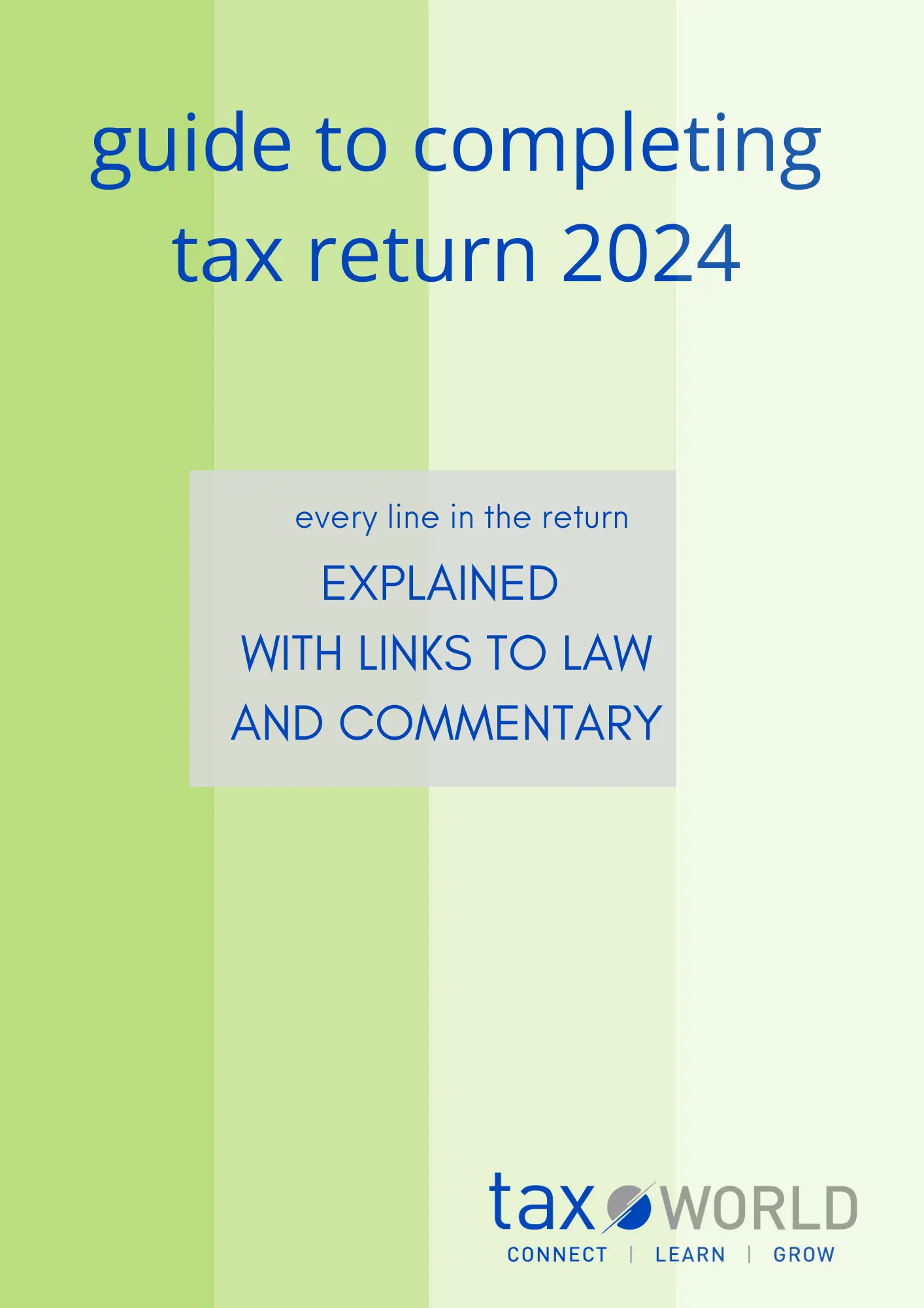 Guide to completing tax return 2024